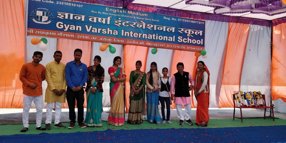 Gyan Varsha staff and students at a school event